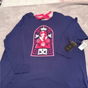Disney Princess Snow White Blue Knit Sweater